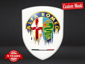 Alfa Romeo Emblemas Silicona Coche Deporte Alta Calidad Profesional